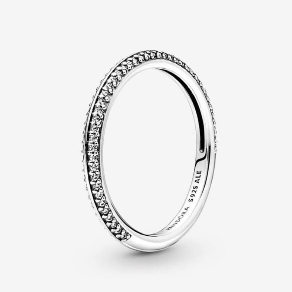 NEW Pandora Sterling Silver Cubic Zirconia ME Pavé Ring Size 5
